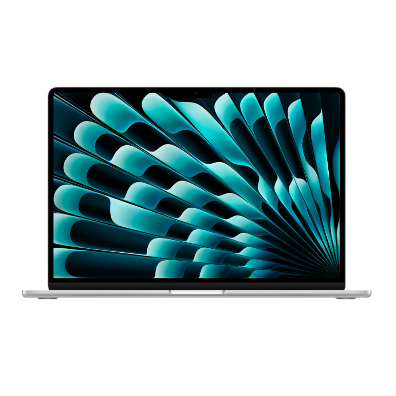 Macbook air 15.3" retina/apple m4 (cpu 10- core, gpu 10- core, neural engine 16- core)/24gb/512gb - silver - int kb (2025),  Laptopuri | electropc.ro