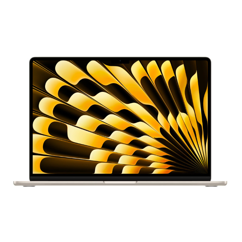 Macbook air 15.3" retina/apple m4 (cpu 10- core, gpu 10- core, neural engine 16- core)/24gb/512gb - starlight - int kb (2025),  Laptopuri | electropc.ro