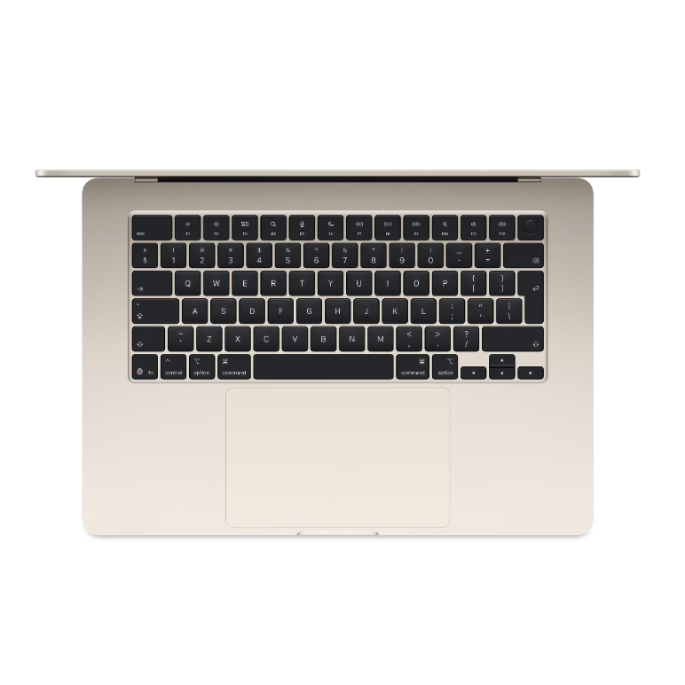 Macbook air 15.3" retina/apple m4 (cpu 10- core, gpu 10- core, neural engine 16- core)/24gb/512gb - starlight - int kb (2025),  Laptopuri | electropc.ro