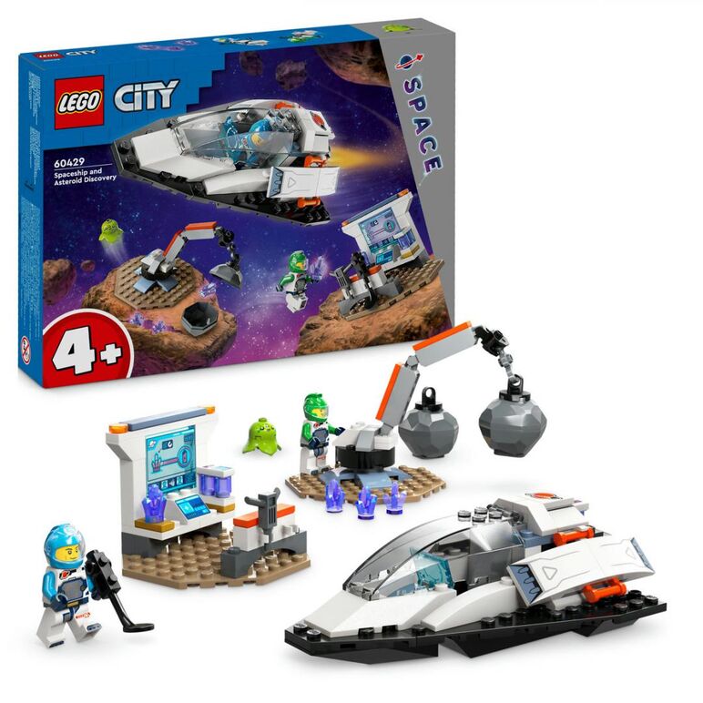Nava spatiala si descoperirrea  asteroidului, lego 60429,  Seturi de constructie | electropc.ro