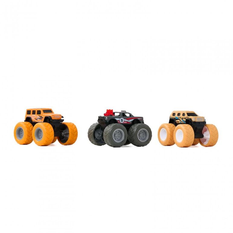 Set 3 masini off-road-360 de grade, momki,  Masinute | electropc.ro