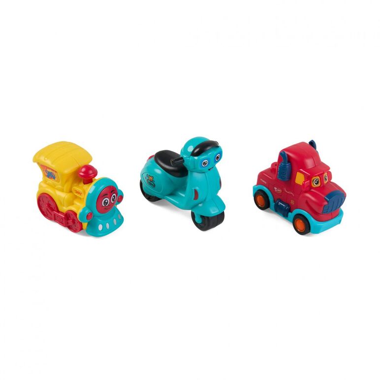 Set 3 vehicule actionate prin inertie, mix,  Masinute | electropc.ro