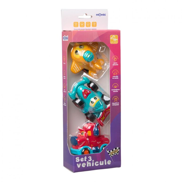 Set 3 vehicule actionate prin inertie,  Masinute | electropc.ro