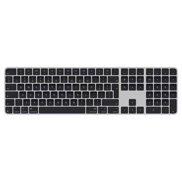 Apple magic keyboard (2024) w touch id and numeric keypad - international english - black keys,  Tastaturi | electropc.ro