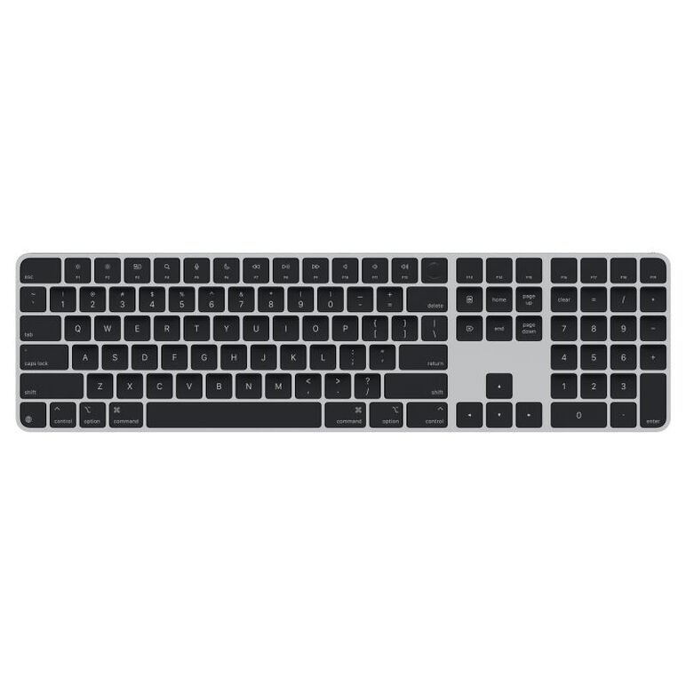 Apple magic keyboard (2024) w touch id and numeric keypad - us english - black keys,  Tastaturi | electropc.ro