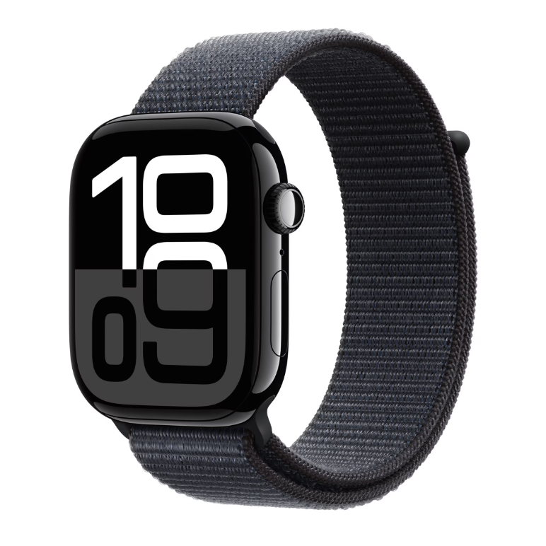 Apple watch s10 gps 46mm jet black alu case with ink sport loop,  SmartWatch-uri | electropc.ro