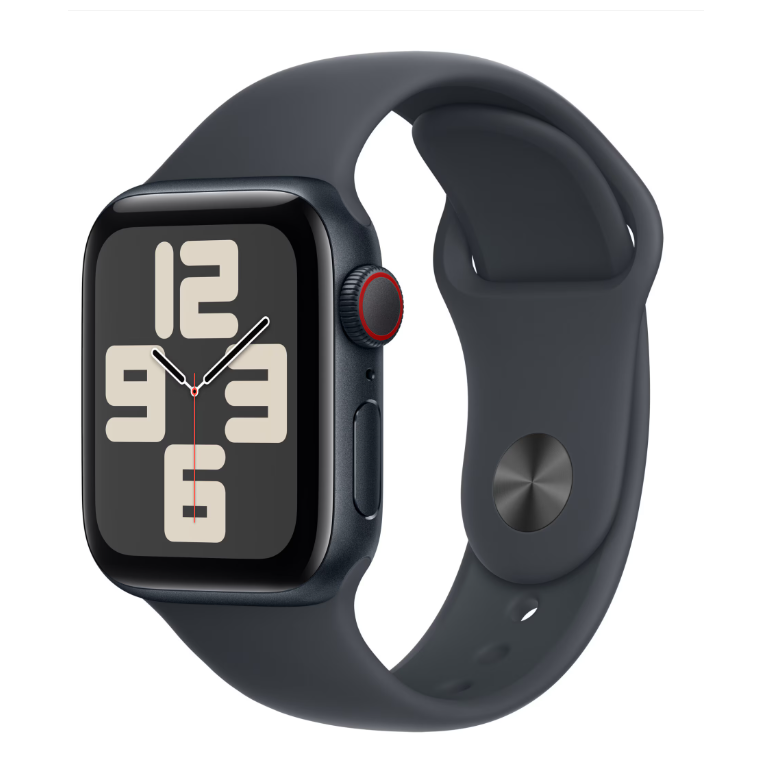 Apple watch se gps + cellular 40mm midnight aluminium case with midnight sport band - m/l,  SmartWatch-uri | electropc.ro
