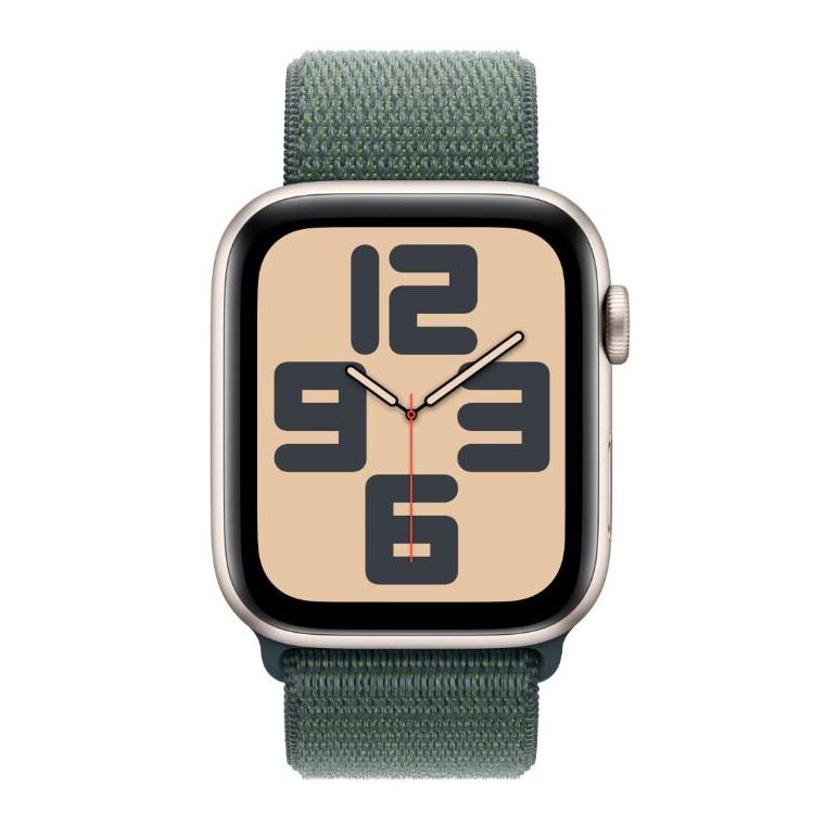 Apple watch se gps + cellular 44mm starlight aluminium case with lake green sport loop,  SmartWatch-uri | electropc.ro