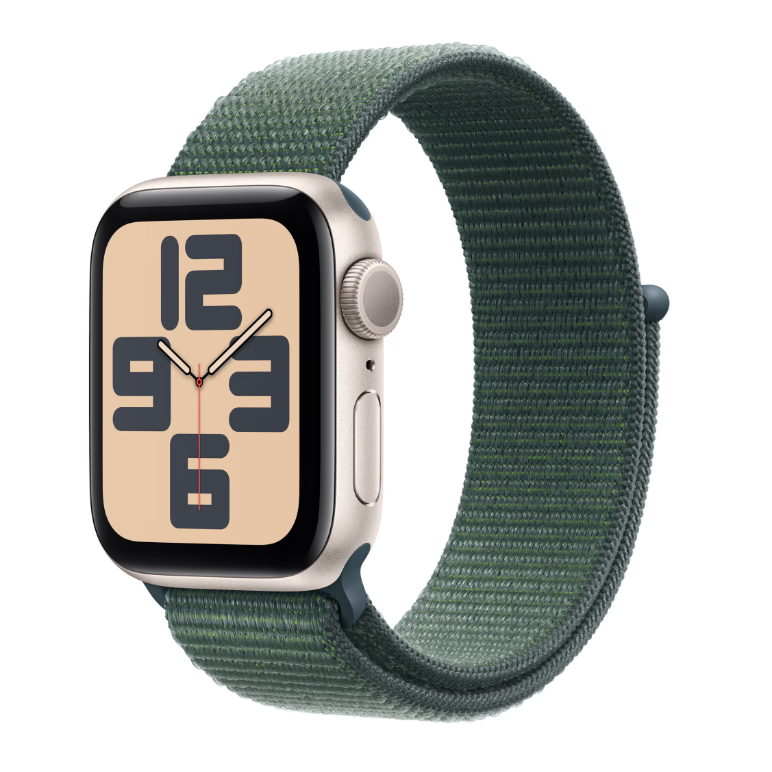 Apple watch se gps 40mm starlight aluminium case with lake green sport loop,  SmartWatch-uri | electropc.ro