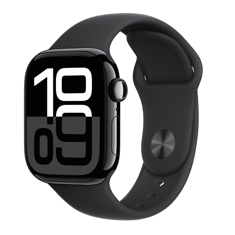 Apple watch series 10 gps + cellular 42mm jet black aluminium case with black sport band - m/l,  SmartWatch-uri | electropc.ro