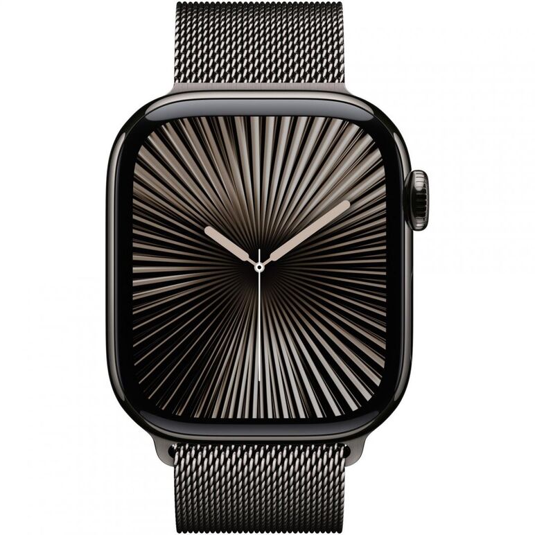 Apple watch series 10 gps + cellular 42mm slate titanium case with slate milanese loop,  SmartWatch-uri | electropc.ro