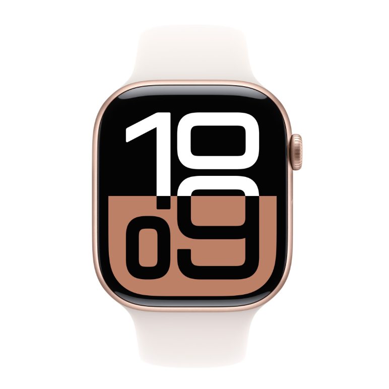 Apple watch series 10 gps + cellular 46mm rose gold aluminium case with light blush sport band - m/l,  SmartWatch-uri | electropc.ro