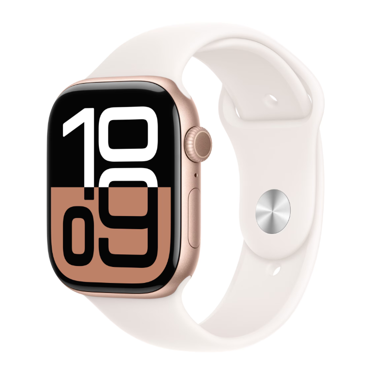 Apple watch series 10 gps + cellular 46mm rose gold aluminium case with light blush sport band - m/l,  SmartWatch-uri | electropc.ro