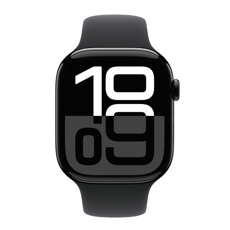 Apple watch series 10 gps 46mm jet black aluminium case with black sport band - s/m,  SmartWatch-uri | electropc.ro