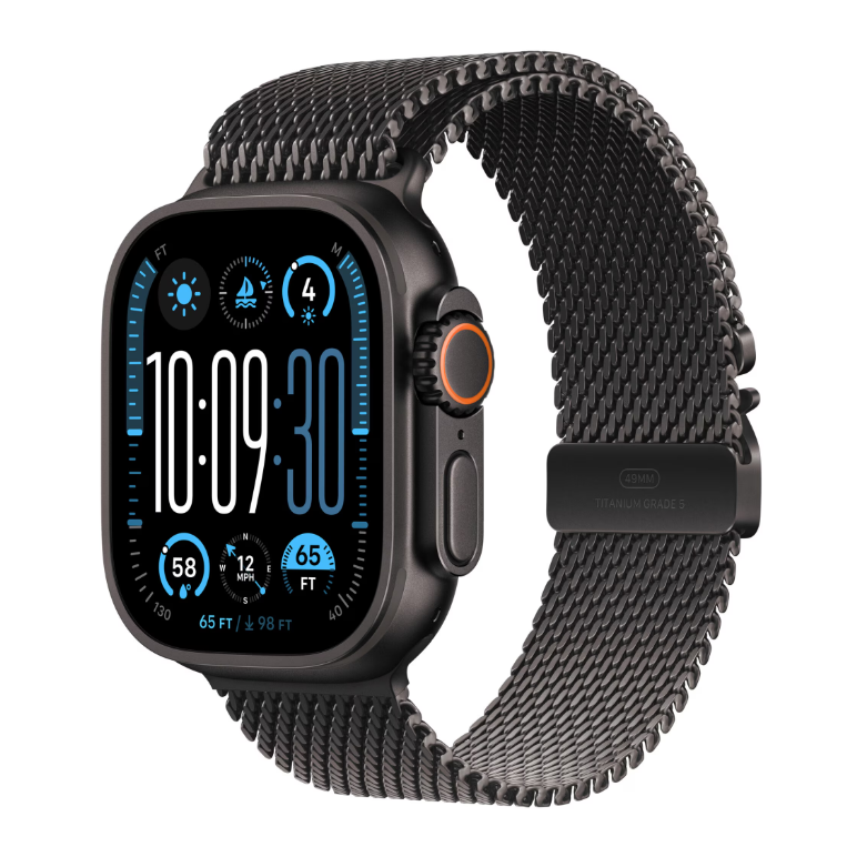 Apple watch ultra 2 gps + cellular 49mm black titanium case with black titanium milanese loop - s,  SmartWatch-uri | electropc.ro