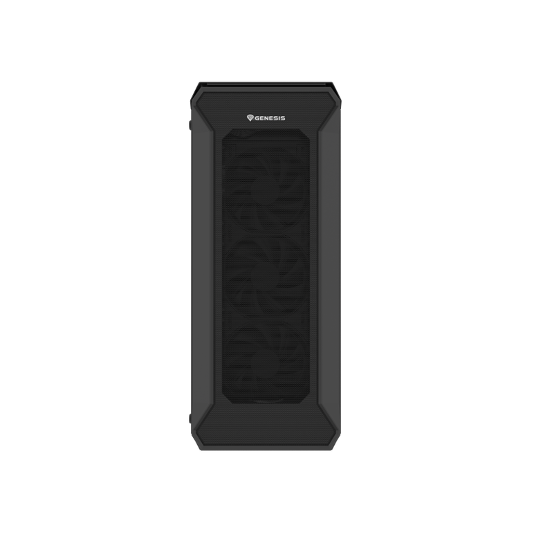 Carcasa genesis irid 505f mid tower negru, tempered glass, sloturi expansiune 8, drive bays: 2x3.5" 7x2.5", ventilatoare suportate: 6 (spate: 1x120mm, fata: 3x120mm sau 2x140mm, sus: 2x120mm sau 2x140mm), ventilatoare incluse: 5 (sus: 1x120mm, fata: 3x120,  Carcase | electropc.ro