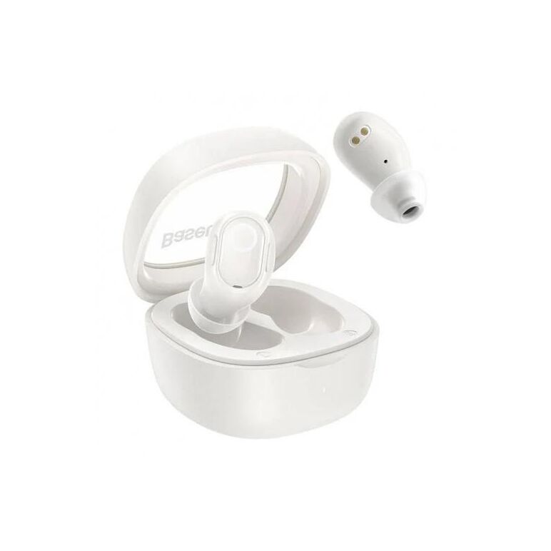 Casti baseus bowie wm02 tws,  wireless, bluetooth 5.3, microfon pe casca, crem,  Casti audio | electropc.ro