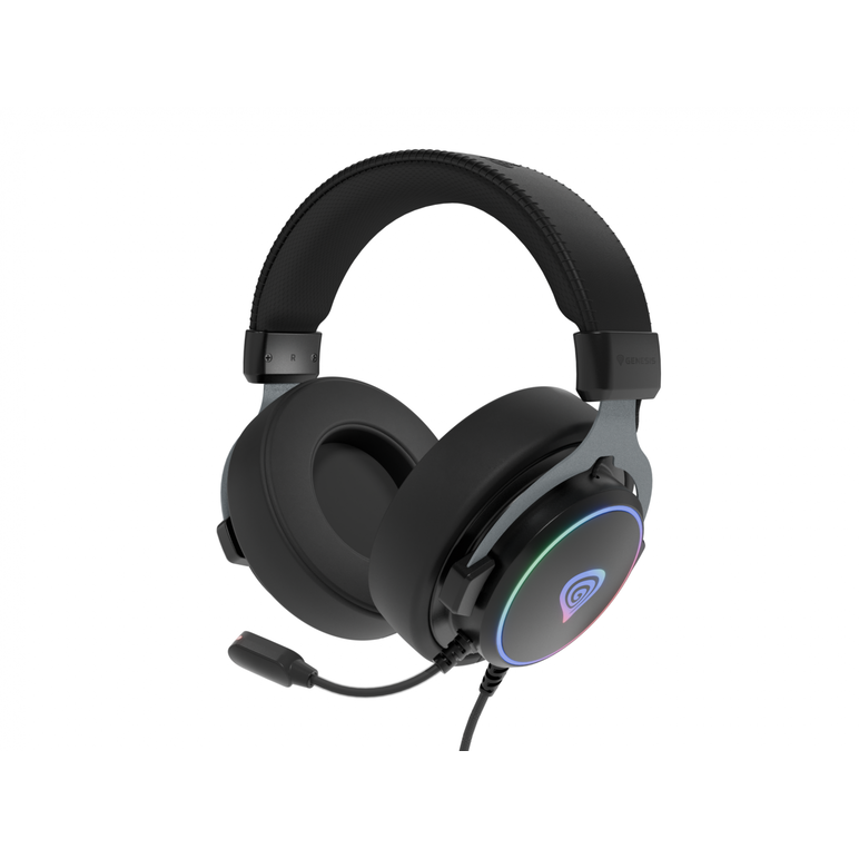 Casti gaming cu fir genesis neon 764, sunet 7.1 surround, microfon, impendanta 32 ohm, frecventa raspuns 20 - 20.000 hz, lungime cablu 220 cm, iluminare rgb, frecventa raspuns microfon 100 - 10000 hz, sensibilitate microfon -42db, impendanta microfon 2200,  Casti audio | electropc.ro