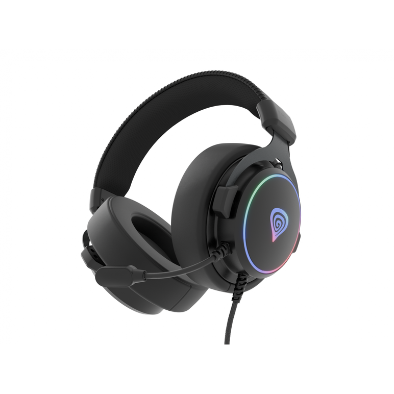 Casti gaming cu fir genesis neon 764, sunet 7.1 surround, microfon, impendanta 32 ohm, frecventa raspuns 20 - 20.000 hz, lungime cablu 220 cm, iluminare rgb, frecventa raspuns microfon 100 - 10000 hz, sensibilitate microfon -42db, impendanta microfon 2200,  Casti audio | electropc.ro