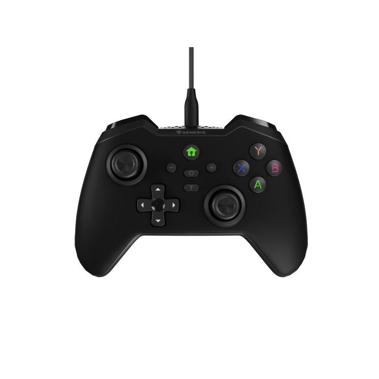 Controller cu fir genesis mangan 300, interfata usb, 19 butoane, negru,  Accesorii console & PC | electropc.ro