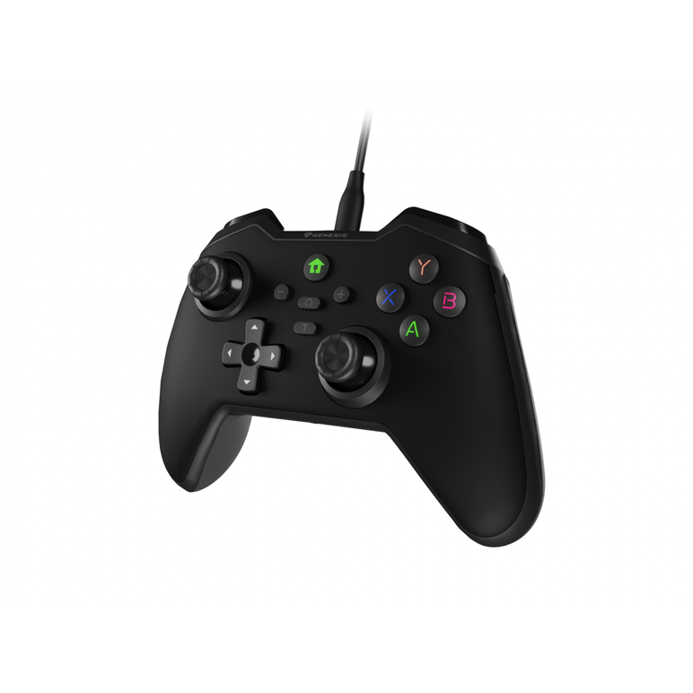 Controller cu fir genesis mangan 300, interfata usb, 19 butoane, negru,  Accesorii console & PC | electropc.ro