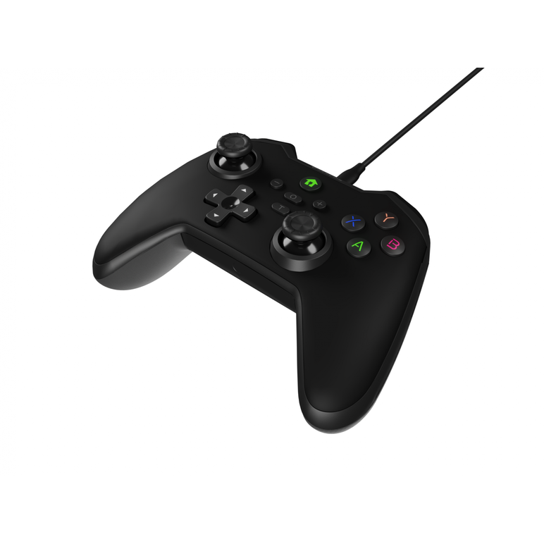 Controller cu fir genesis mangan 300, interfata usb, 19 butoane, negru,  Accesorii console & PC | electropc.ro