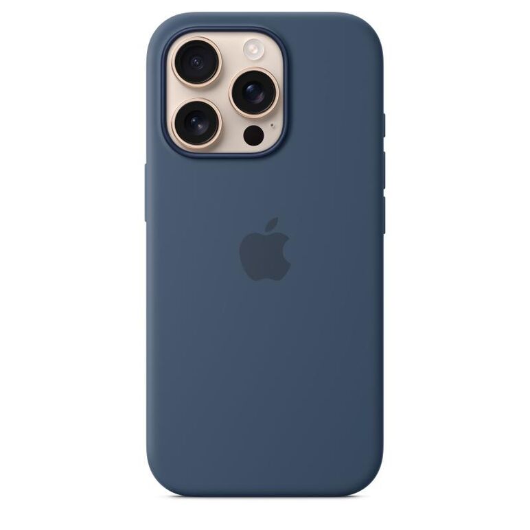 Iphone 16 pro silicone case with magsafe - denim,  Accesorii | electropc.ro