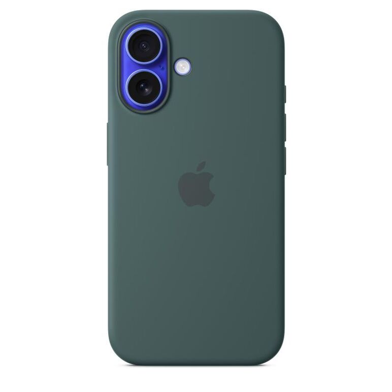 Iphone 16 silicone case with magsafe - lake green,  Accesorii | electropc.ro