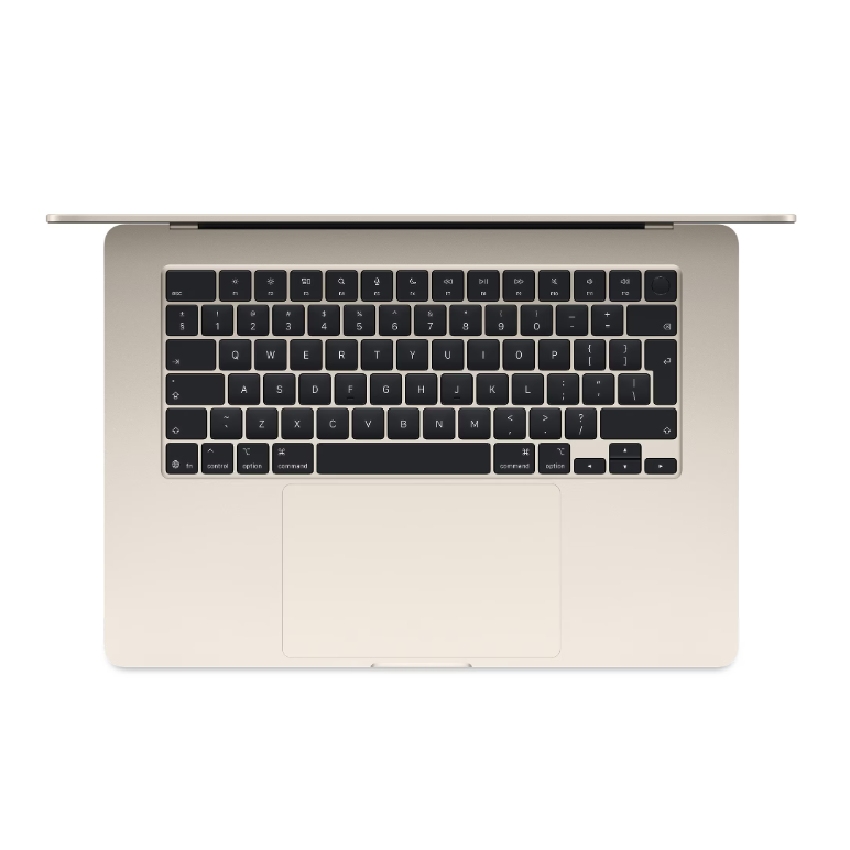 Macbook air 15.3" retina/apple m4 (cpu 10- core, gpu 10- core, neural engine 16- core)/16gb/512gb - starlight - int kb (2025),  Laptopuri | electropc.ro