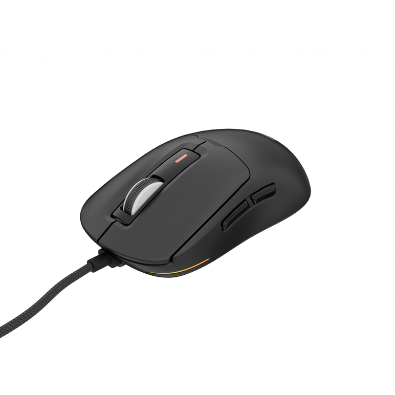 Mouse gaming cu fir genesis krypton 660, interfata usb, 12000 dpi, 6 butoane, iluminare rgb, negru,  Mouse | electropc.ro