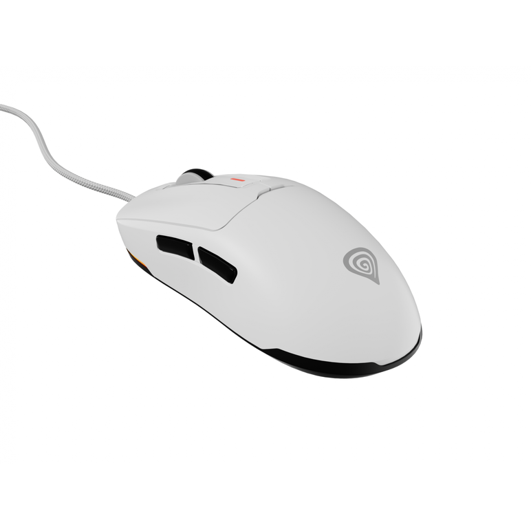 Mouse gaming cu fir gensesis krypton 660, interfata usb, 12000 dpi, 6 butoane, iluminare rgb, alb,  Mouse | electropc.ro