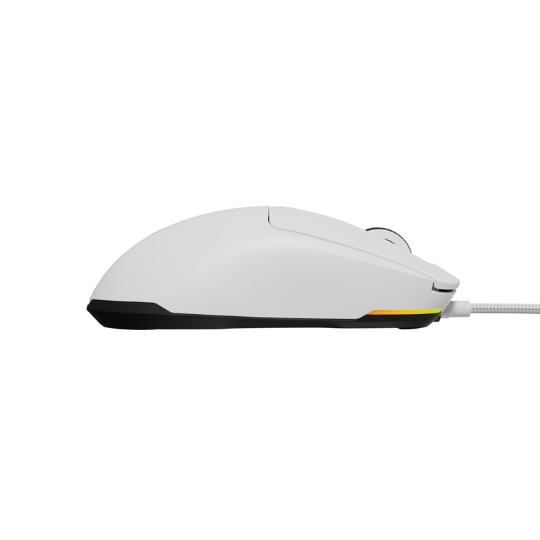 Mouse gaming cu fir gensesis krypton 660, interfata usb, 12000 dpi, 6 butoane, iluminare rgb, alb,  Mouse | electropc.ro