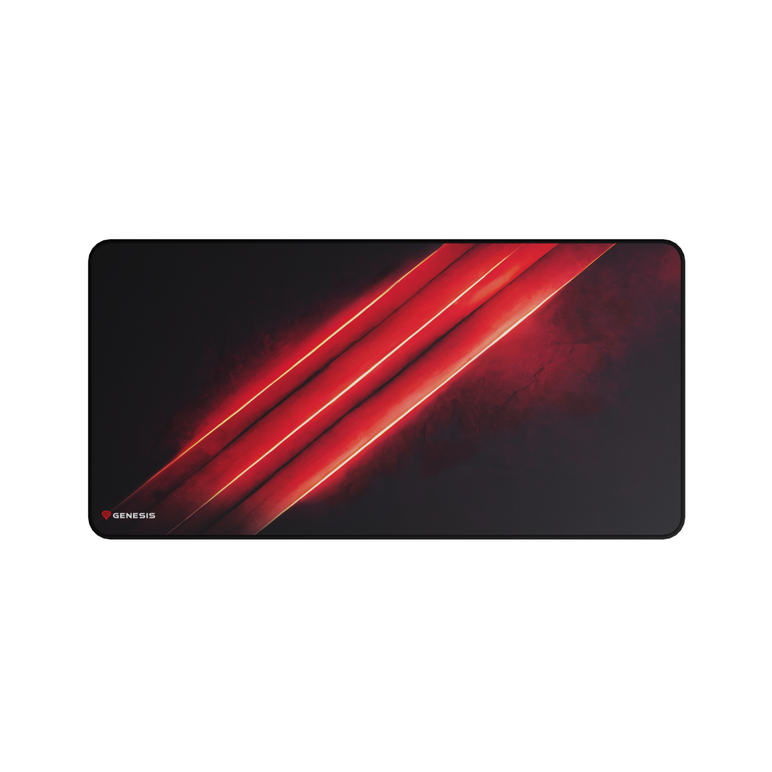 Mousepad genesis carbon 500 maxi flash, material cauciuc + textil, dimensiuni 900x450x2.5 mm, negru/rosu,  Mousepad | electropc.ro