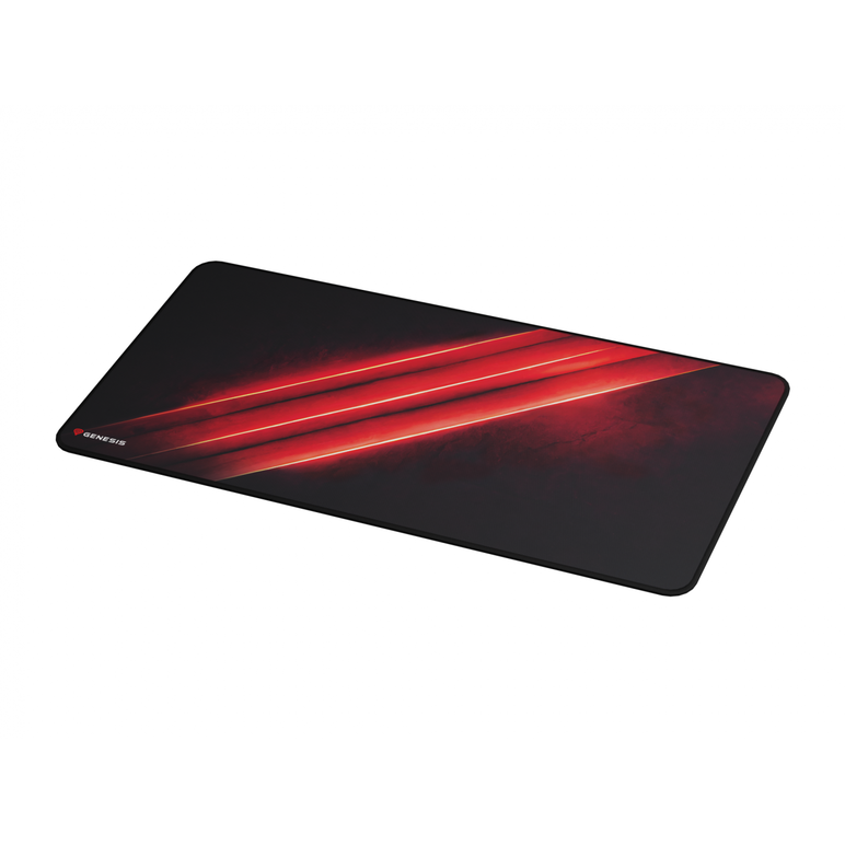 Mousepad genesis carbon 500 maxi flash, material cauciuc + textil, dimensiuni 900x450x2.5 mm, negru/rosu,  Mousepad | electropc.ro