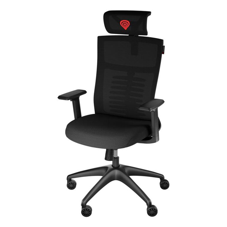 Scaun gaming genesis astat 200 g2, material textil, reglabil pe inaltime, greutate maxima suportata 120 kg, inaltime scaun reglabil 44 - 51 cm, tesatura mesh pureflow™, tetiera si cotiere ajustabile 3d, negru,  Scaune gaming | electropc.ro