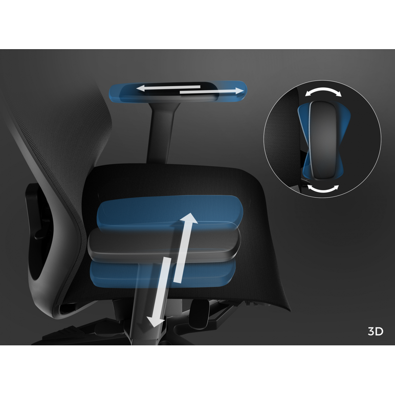 Scaun gaming genesis astat 700 g2, material textil, reglabil pe inaltime, greutate maxima suportata 120 kg, inaltime scaun reglabil 44.5- 51.5 cm, tesatura mesh pureflow™ plus, tetiera si cotiere ajustabile 3d, negru,  Scaune gaming | electropc.ro