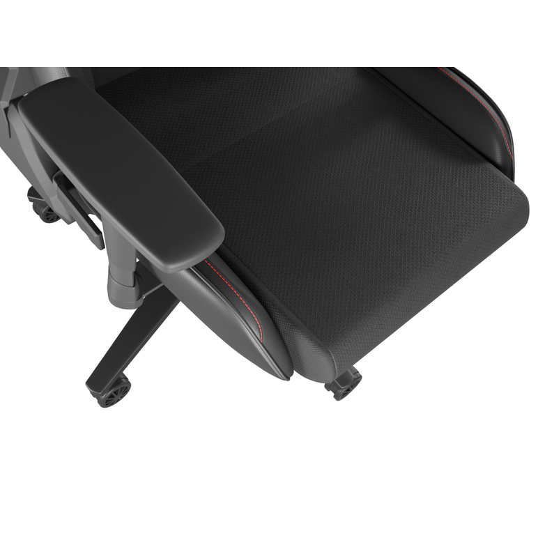 Scaun gaming genesis nitro 550 g2, material synthetic pu + textil, reglabil pe inaltime, greutate maxima suportata 150 kg, inaltime scaun reglabil 46.5 - 53.5 cm, spatar ajustabil 150°, dimensiuni roti 60mm, negru,  Scaune gaming | electropc.ro