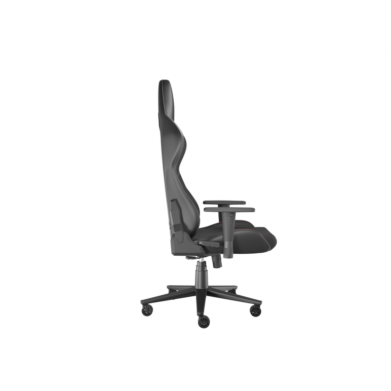 Scaun gaming genesis nitro 550 g2, material synthetic pu + textil, reglabil pe inaltime, greutate maxima suportata 150 kg, inaltime scaun reglabil 46.5 - 53.5 cm, spatar ajustabil 150°, dimensiuni roti 60mm, negru,  Scaune gaming | electropc.ro