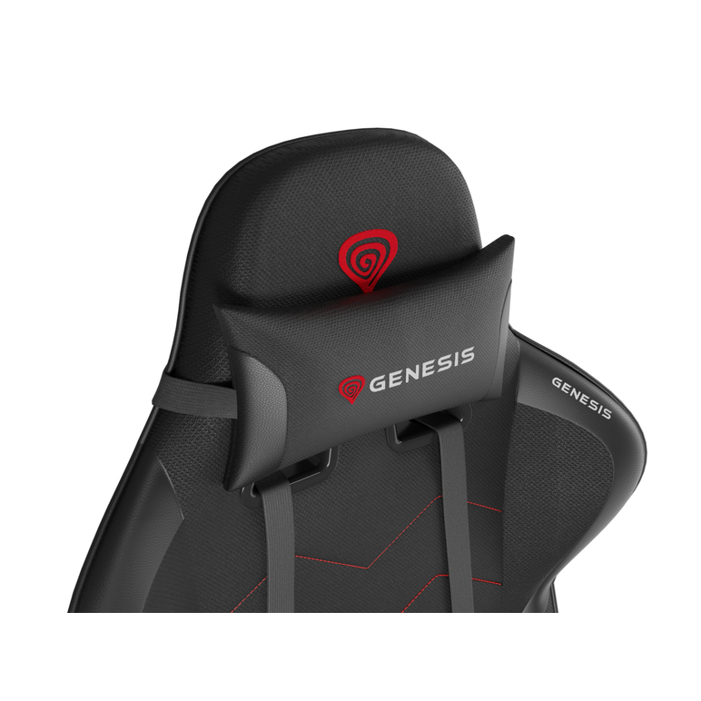 Scaun gaming genesis nitro 550 g2, material synthetic pu + textil, reglabil pe inaltime, greutate maxima suportata 150 kg, inaltime scaun reglabil 46.5 - 53.5 cm, spatar ajustabil 150°, dimensiuni roti 60mm, negru,  Scaune gaming | electropc.ro