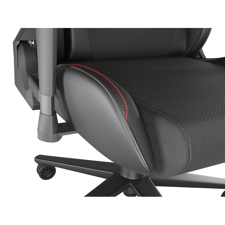 Scaun gaming genesis nitro 550 g2, material synthetic pu + textil, reglabil pe inaltime, greutate maxima suportata 150 kg, inaltime scaun reglabil 46.5 - 53.5 cm, spatar ajustabil 150°, dimensiuni roti 60mm, negru,  Scaune gaming | electropc.ro