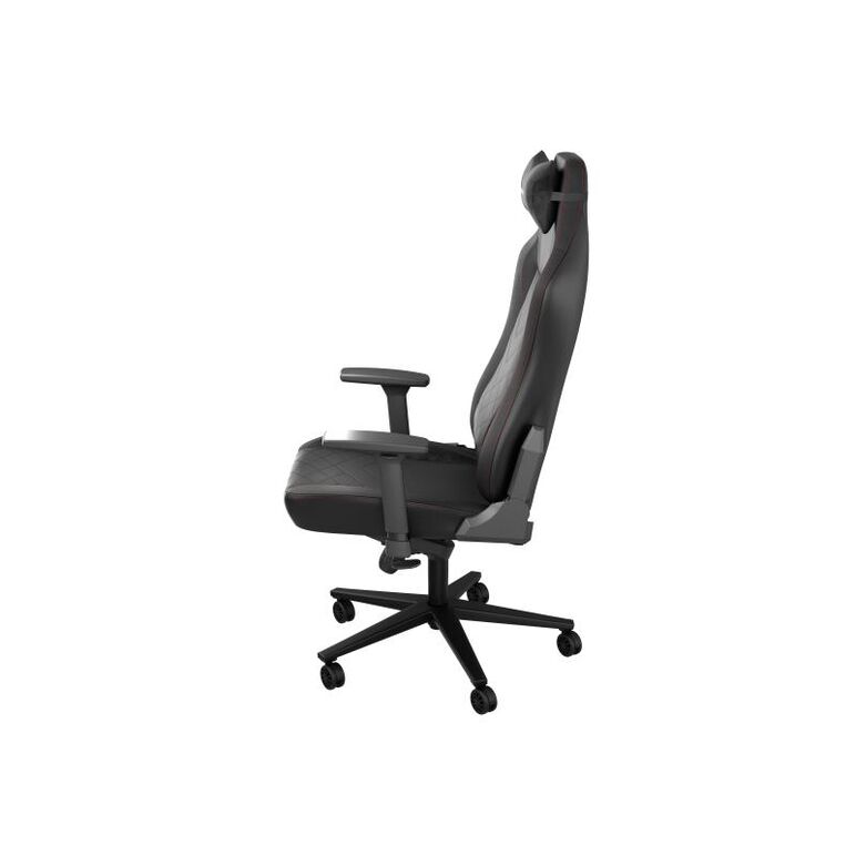 Scaun gaming genesis nitro 890 g2, material synthetic pu + textil, reglabil pe inaltime, greutate maxima suportata 150 kg, inaltime scaun reglabil 47 - 53 cm, spatar ajustabil 135°, dimensiuni roti 60mm, echipat cu piston cu gaz clasa 4, manere 3d, negru,  Scaune gaming | electropc.ro