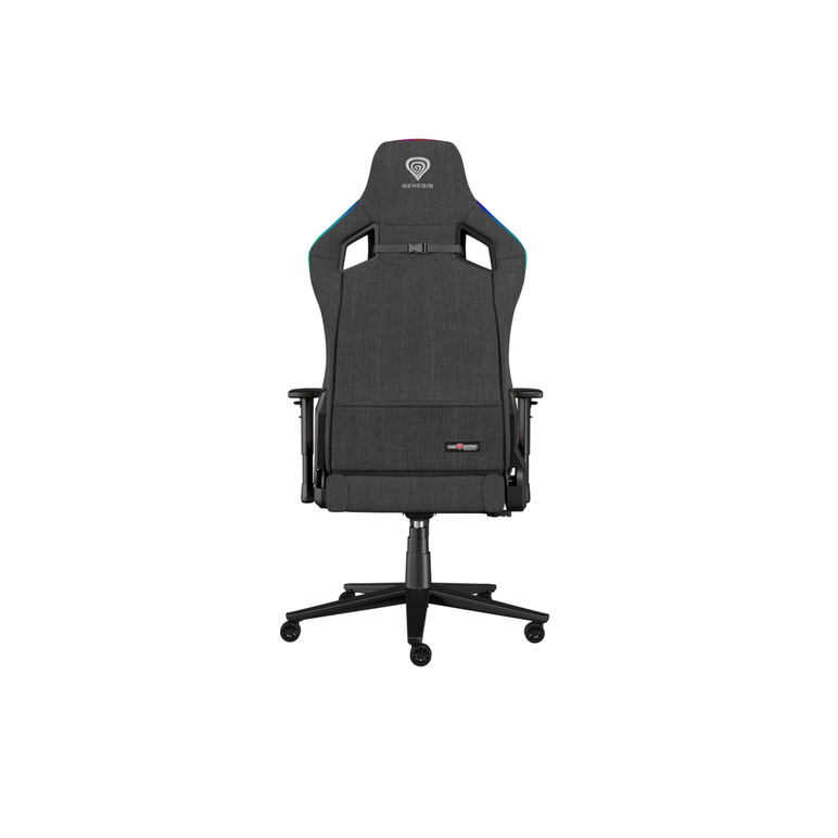Scaun gaming genesis trit 660, material textil, iluminare rgb, suporta pana la 150 kg, inaltime reglabila, spatar ajustabil, gri,  Scaune gaming | electropc.ro