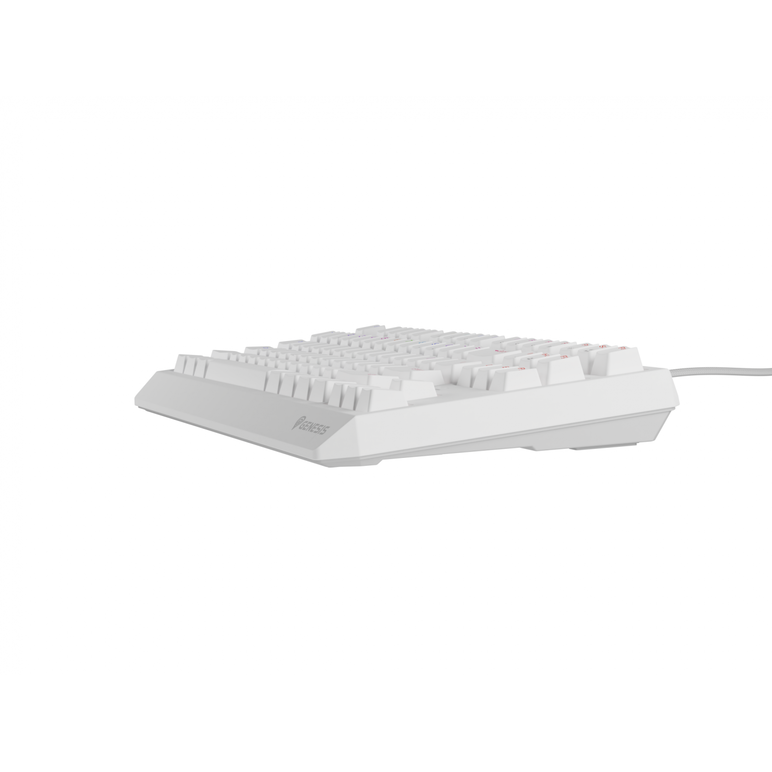 Tastatura gaming mecanica wireless genesis thor 230 tkl, iluminare rgb, 87 taste, 11 butoane multimedia, alb,  Tastaturi | electropc.ro