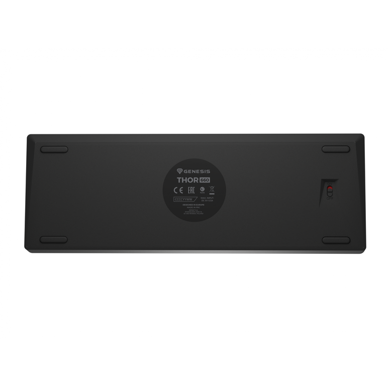 Tastatura gaming mecanica wireless genesis thor 660 g2 60% , iluminare rgb, switch-uri brown, 61 taste, 13 butoane multimedia, negru,  Tastaturi | electropc.ro