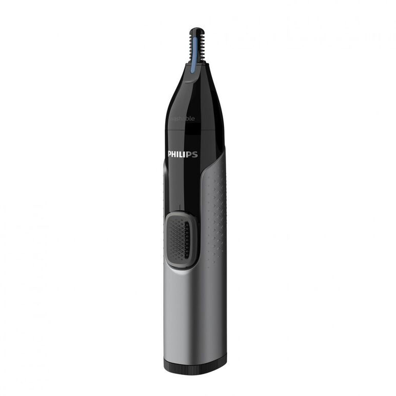 Trimmer pentru nas si urechi philips nt3650/16, baterie, lavabil, tehnologie precision trim, otel inoxidabil, pieptene pentru sprancene, pieptene 5 mm, gri, l x a x i (mm) 39x83x190,  Aparate de tuns | electropc.ro
