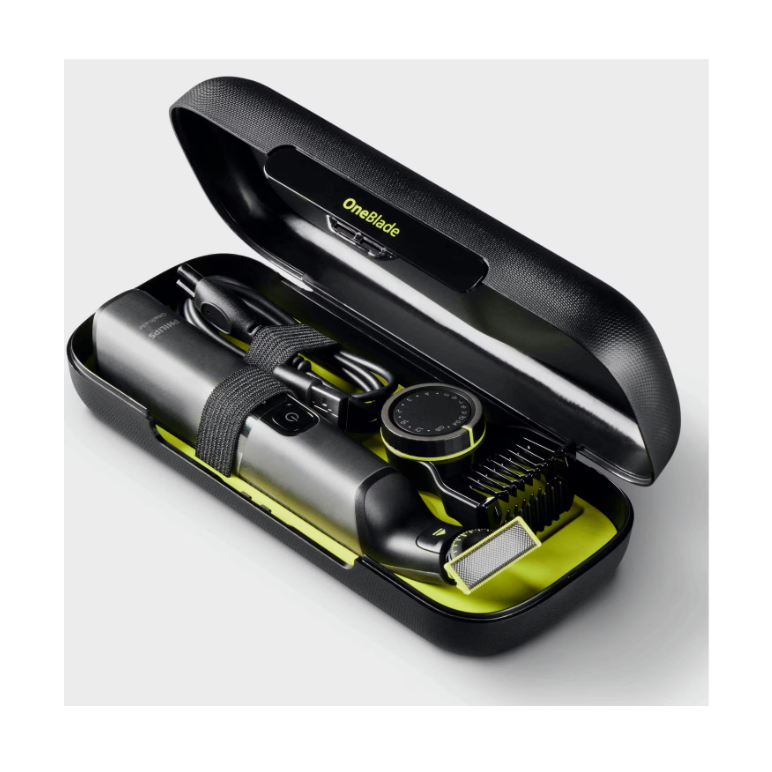 Aparat de ras (0,2mm) si tuns (0,4-10mm) philips oneblade pro qp6652/61, fata&corp, pieptene cu 20 de setări de lungime (0,4-10 mm),  2 accesorii pentru corp, 2 lame 360, 120 min (li-ion), trusa, cablu alimentare usb-a, fara adaptor priza,  Aparate de tuns | electropc.ro