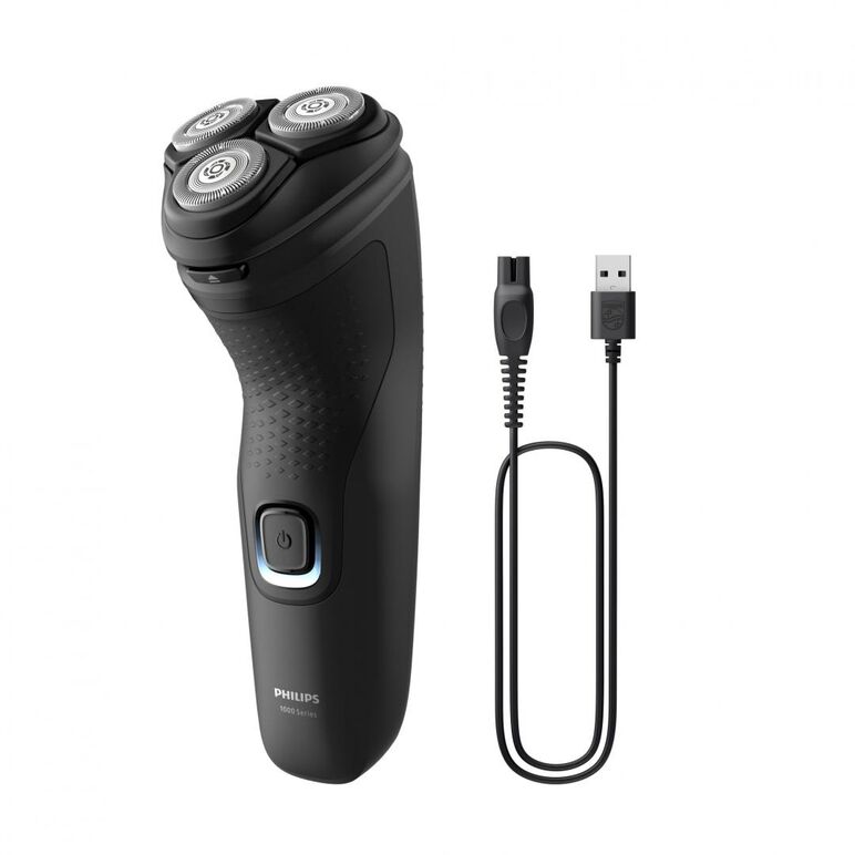 Aparat de ras philips seria 1000 s1141/00, autonomie 40 min, 3 elemente de taiere, negru, l x a x i (mm) 80x100x190,  Aparate de tuns | electropc.ro