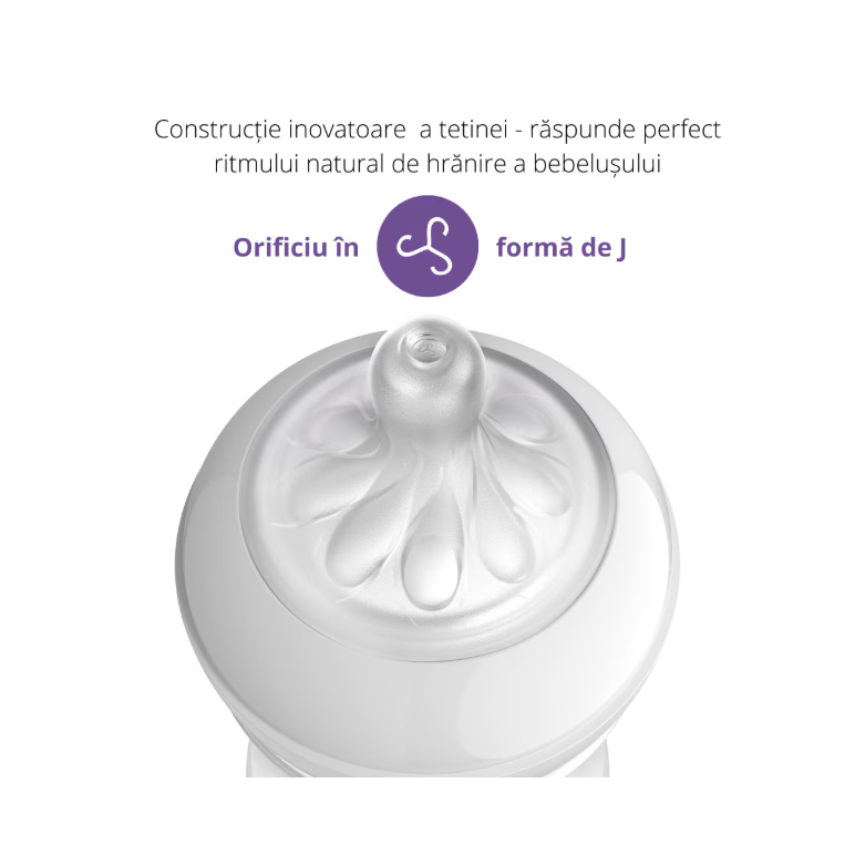 Biberon philips avent natural response scy900/01, 125 ml, tetina care functioneaza ca sanul mamei, cu debit 2, tetina fara scurgeri, +0 luni, fara bpa, usor de curatat,  Cani & Pahare & Accesorii Bebe | electropc.ro