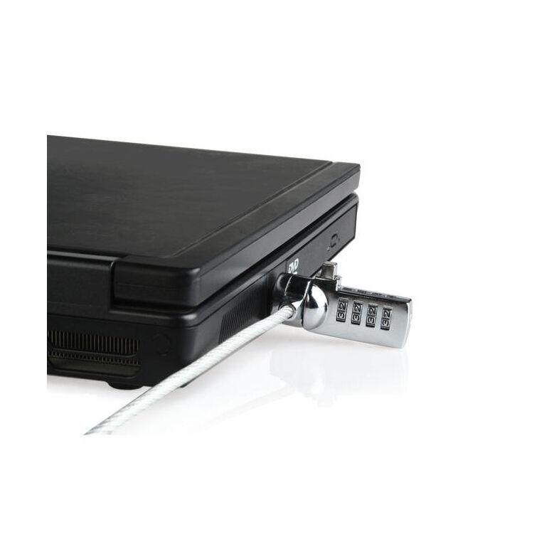 Cablu de securitate laptop natec, lungime cablu 180 cm, material metal, gri,  Cabluri periferice | electropc.ro