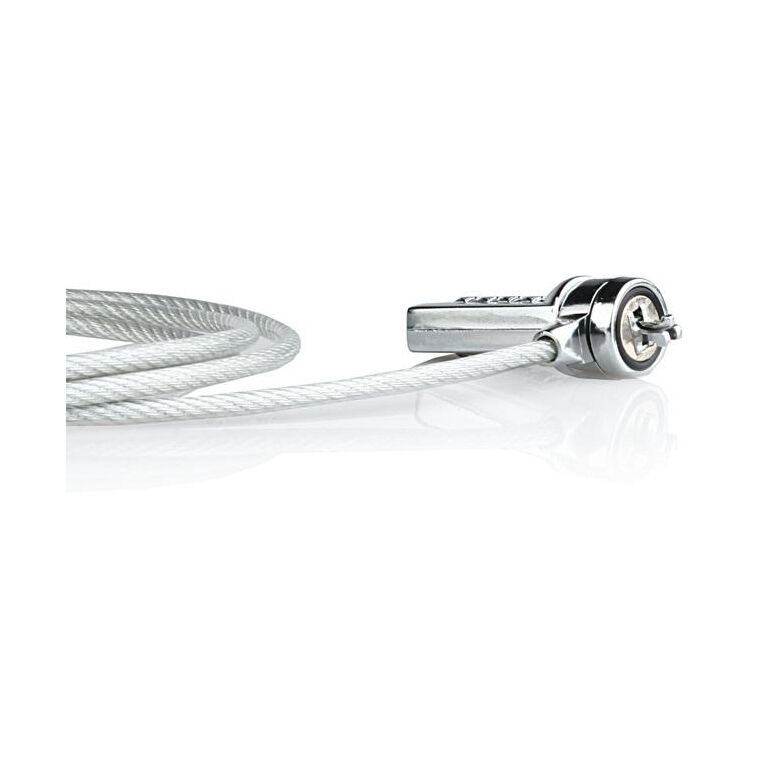 Cablu de securitate laptop natec, lungime cablu 180 cm, material metal, gri,  Cabluri periferice | electropc.ro